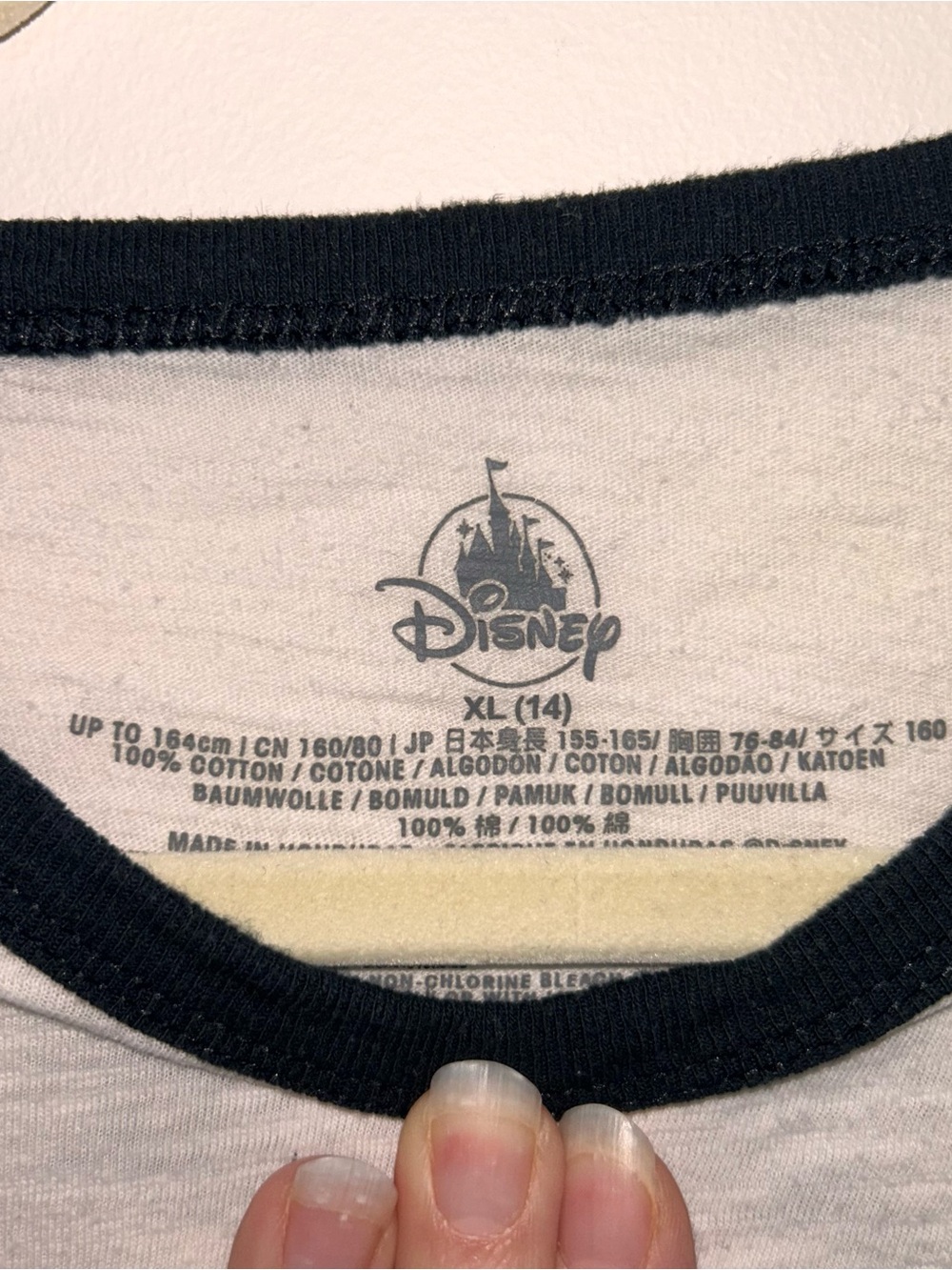 Disney Store Chicago Ringer Tee Fits XS-S - Picture 2 of 5